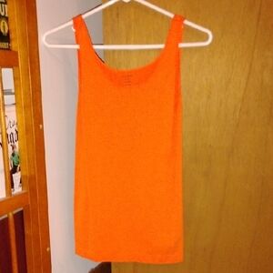 Nikibiki Bright Orange Scoop Neck Tank Top